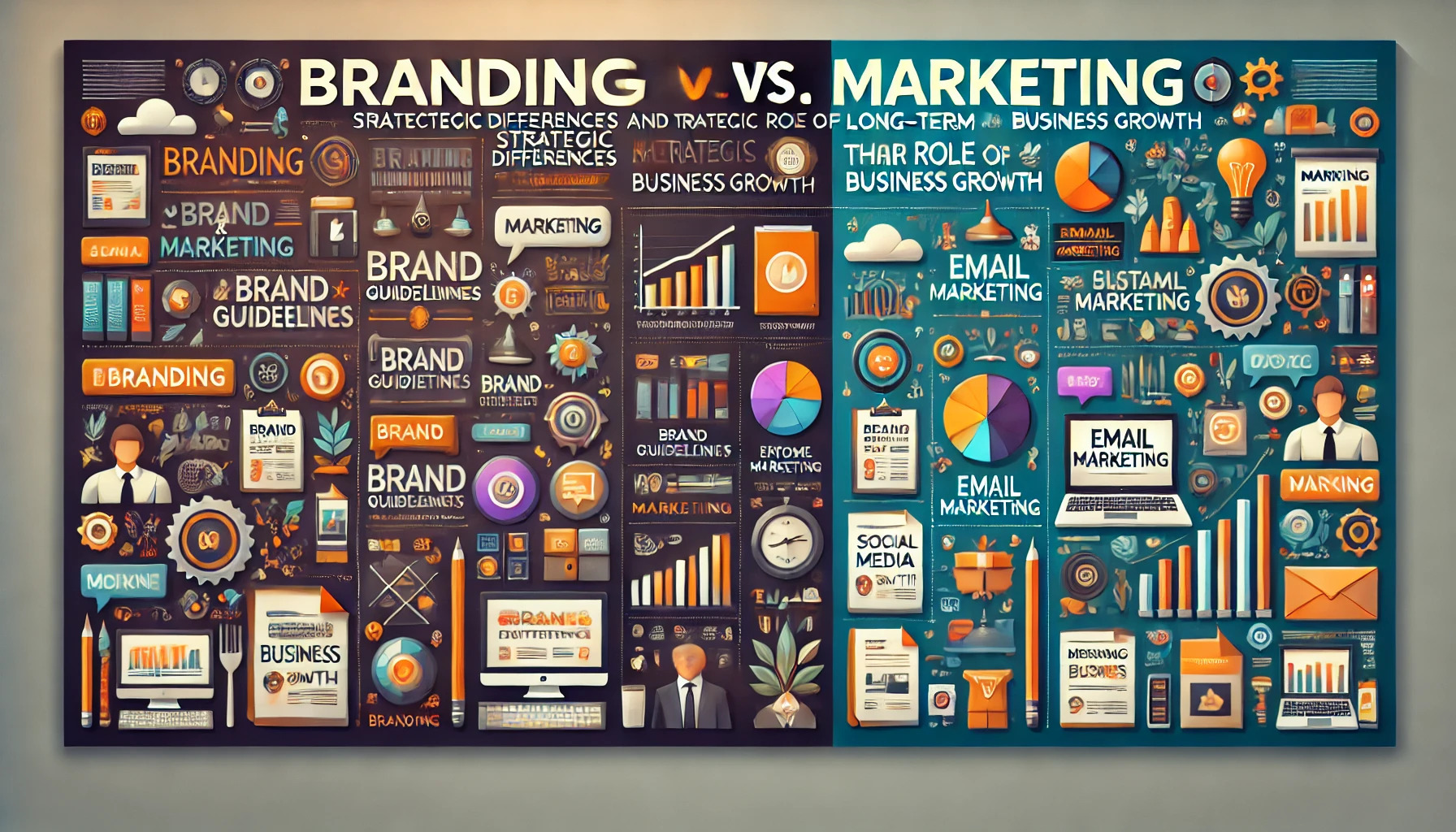 Branding vs. Marketing: Strategic Differences and Their Role in Long-Term Business Growth